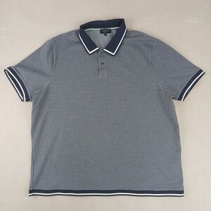Ted Baker 6 XL Mens Polo Shirt Geometric Knit Banded Waist City London 24x26